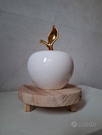 Mela Decorativa Design – Ceramica Bianca Lucida 