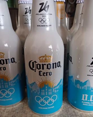 Lattina in alluminio birra corona Olimpiadi 2026