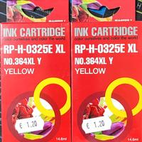 2 pezzi cartuccia 364XL gialla compatibile per HP