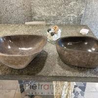 Lavandino in sasso di fiume da 40 cm a 45 cm