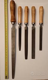 Set 5 lime ferro varie finiture vintage Sheffiel