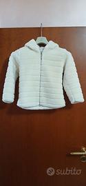 Cappotto color panna bambina 8 anni