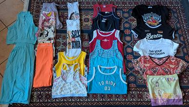 Lotto Donna 23 Pz M/L: Crop Top, Biker e Canotte