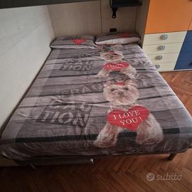 rete con materasso 