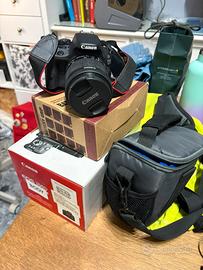 Kit fotocamera canon eos piu obiettivo 18-55