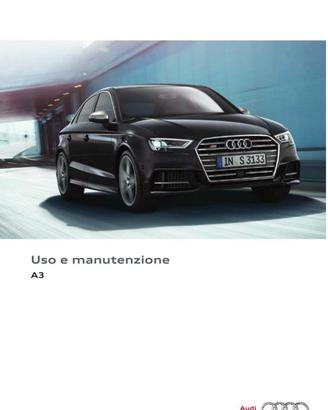 Audi a3 2017 restyling - manuale uso manutenzione