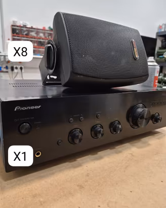 Impianto audio completo amplificatore e diffusori