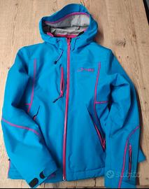 giacca da sci donna DKB azzurro e fucsia taglia 46