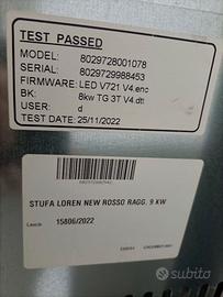 Stufa a pellet Loren 9 kw