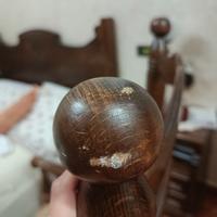 Sedia  a dondolo in legno