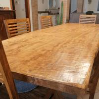 TAVOLI, TOP BAGNO, MENSOLE IN LEGNO MASSELLO