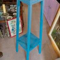 Porta pianta alzatina in legno dipinta 