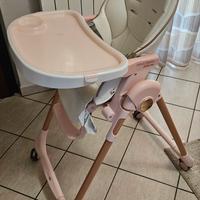 Seggiolone Prima pappa Peg Perego  rosa bimba
