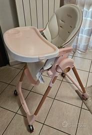 Seggiolone Prima pappa Peg Perego  rosa bimba