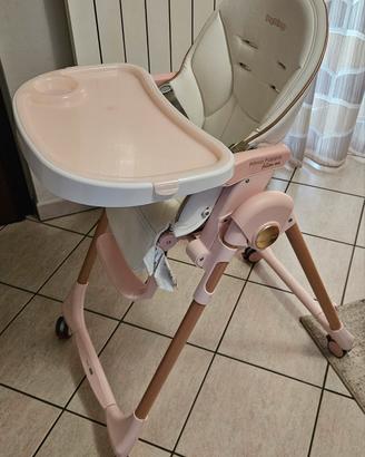 Seggiolone Prima pappa Peg Perego  rosa bimba
