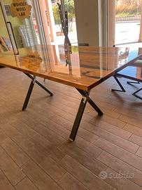 Tavolo legno resina
