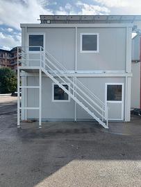 BOX MONOBLOCCO 6X2,5 M SU DUE PIANI CON SCALA