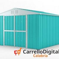 Box struttura lamiera Acciaio 327x307 azzurro