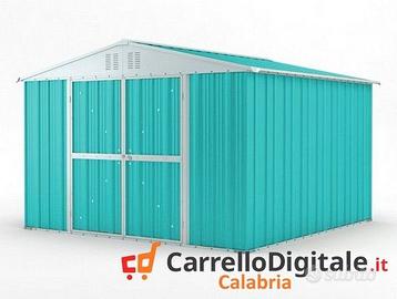 Box struttura lamiera Acciaio 327x307 azzurro