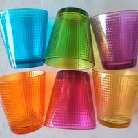 Set di 6 bicchieri in vetro colorato