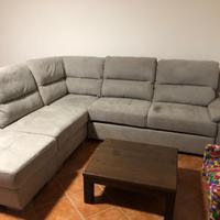 Divano letto con pouf contenitore