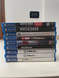 Lotto 8 giochi ps4