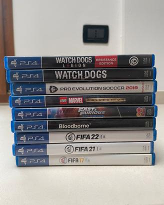 Lotto 8 giochi ps4