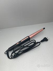 Arricciacapelli conico rosa gold e nero 22