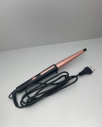 Arricciacapelli conico rosa gold e nero 22