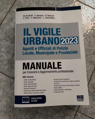 Libro: manuale vigile urbano