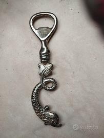 apribottiglie vintage pesce argento