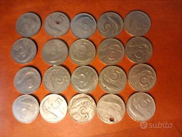 Gruppo 5 lire (20 pezzi)