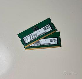 Kit RAM DDR5 16GB (2x8) per portatile/minipc