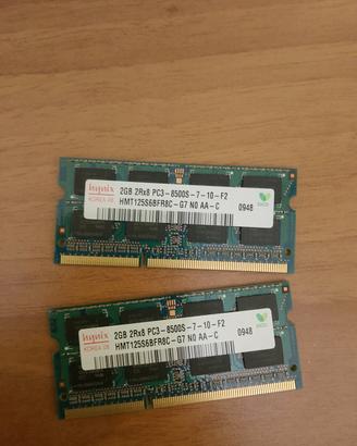 RAM 2×2gb
