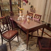 tavolo in radica di noce 