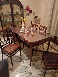 tavolo in radica di noce 