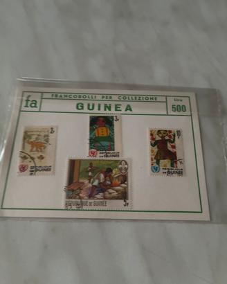 Francobolli republique de guinee 1958