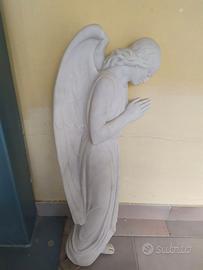 Angelo Preghiera Applicazione Marmo Bianco Carrara