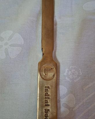 Tagliacarte Vintage in Ottone "Fadini Borghi"