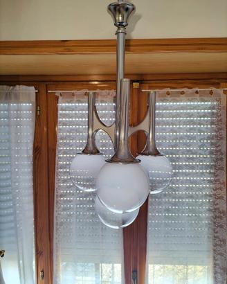 lampadario Space Age 4 globi  anni 60 