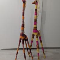 Giraffe in rafia (X2)