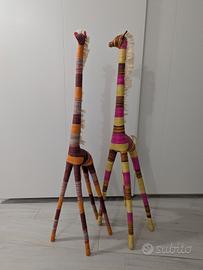 Giraffe in rafia (X2)