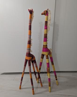 Giraffe in rafia (X2)