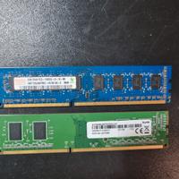 Lotto x2 Memorie RAM 2GB DDR3