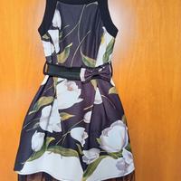 ABITO DA CERIMONIA “RINASCIMENTO” NERO A FIORI