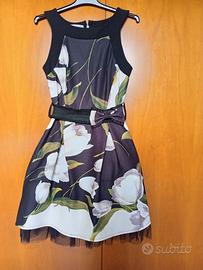 ABITO DA CERIMONIA “RINASCIMENTO” NERO A FIORI