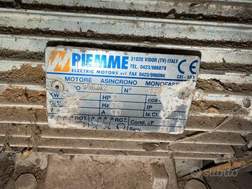 Motore monofase asincrono 2.2kW, 3 HP - Piemme