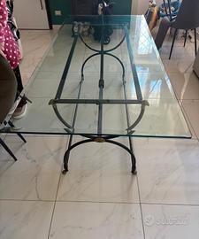 tavolo in ferro battuto 