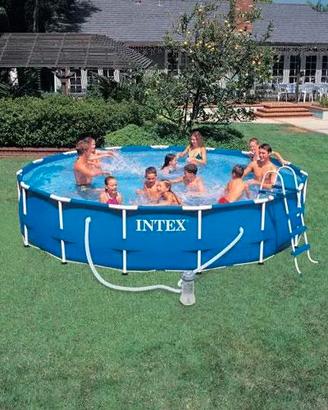 PISCINA INTEX FRAME CM.457X91 CON POMPA,