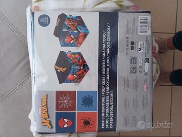puffo contenitore giochi spiderman 